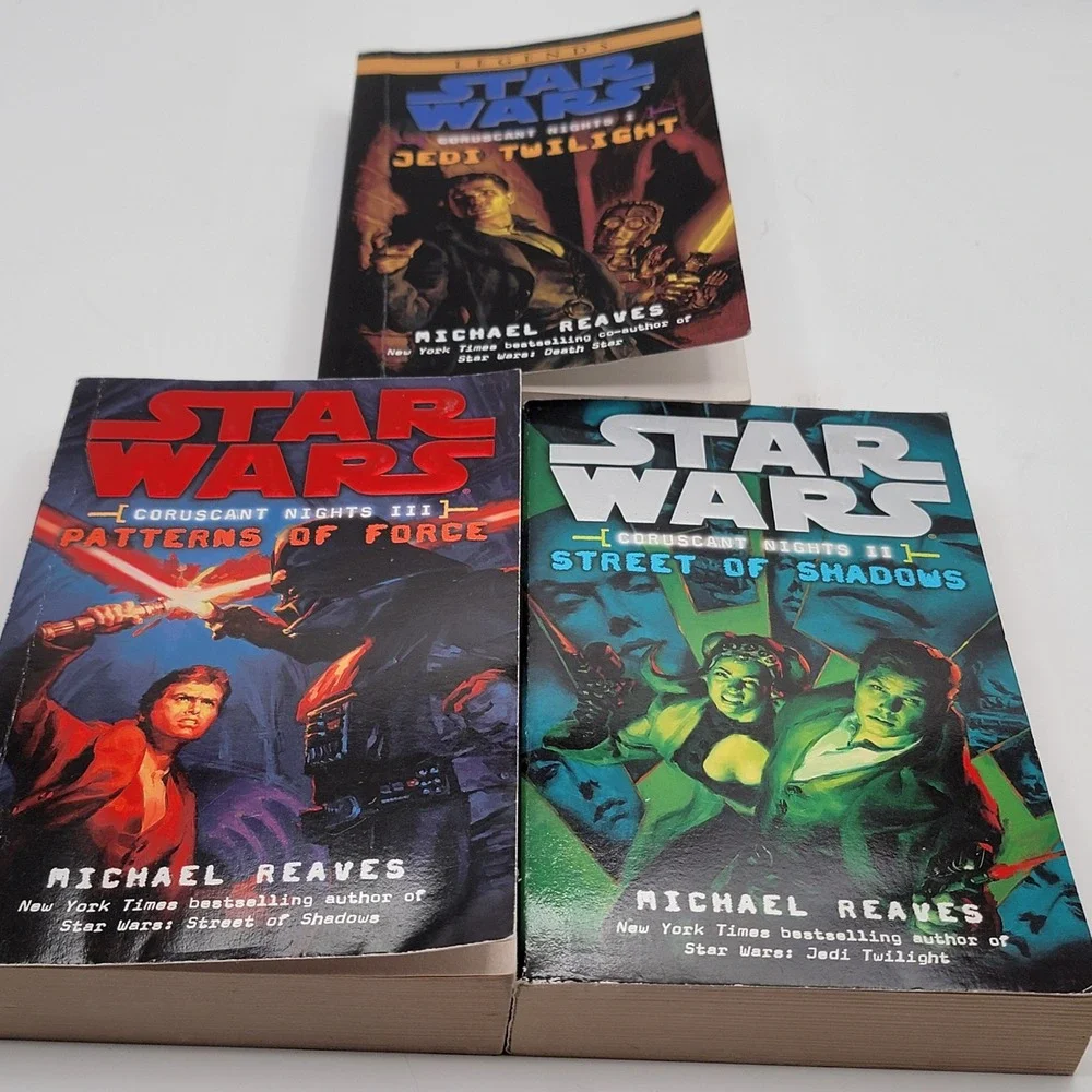 Michael Reaves Star Wars Coruscant Nights Trilogy Paperback‎ Legends Lot Good